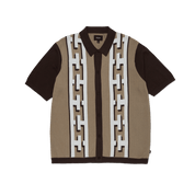 Pillar Knit Sweater - Brown