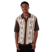 Pillar Knit Sweater - Brown