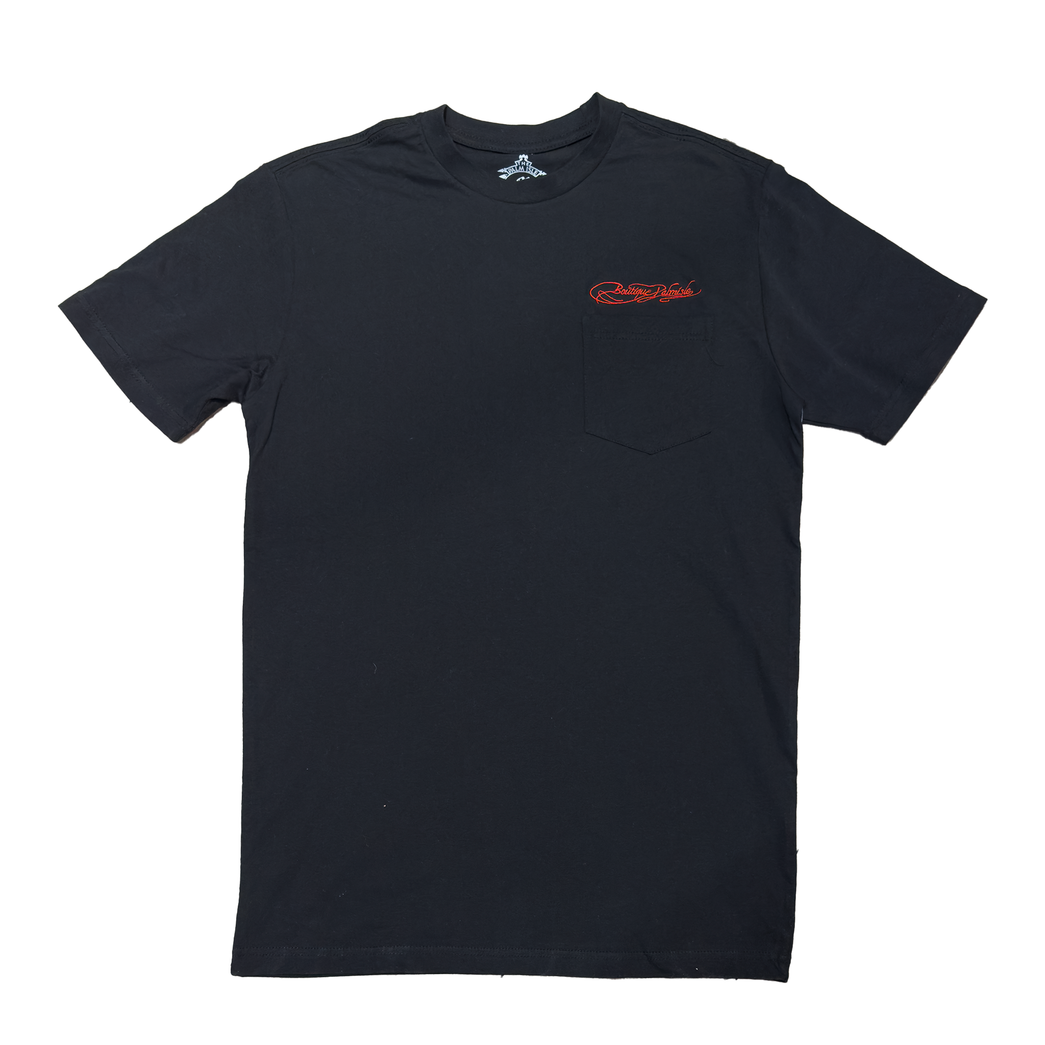 Signature Embroidery Pocket T-Shirt - Black