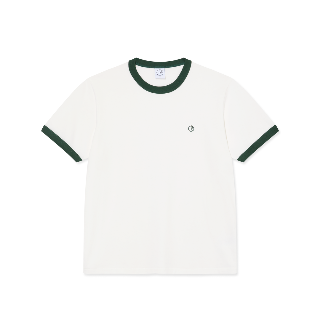 Ringer T-Shirt - Blanc Nuage/Vert Foncé