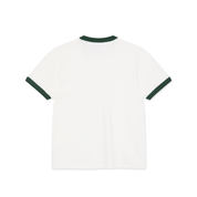 Ringer T-Shirt - Blanc Nuage/Vert Foncé