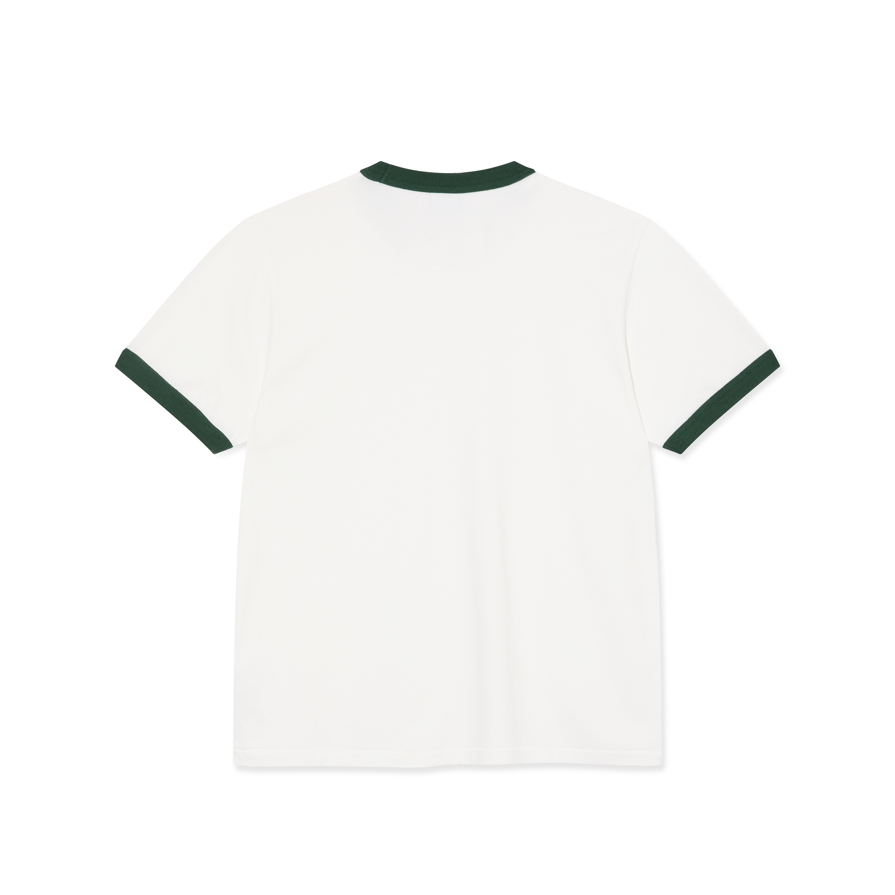 Ringer T-Shirt - Blanc Nuage/Vert Foncé