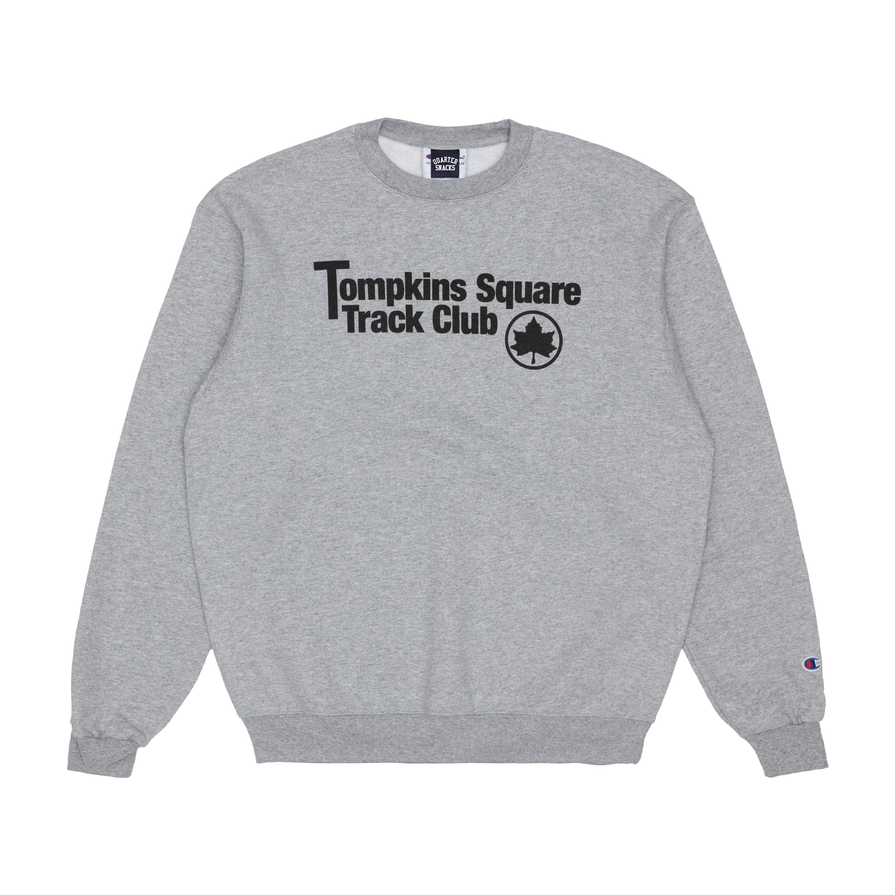 Track Club Champion Crewneck - Heather Grey