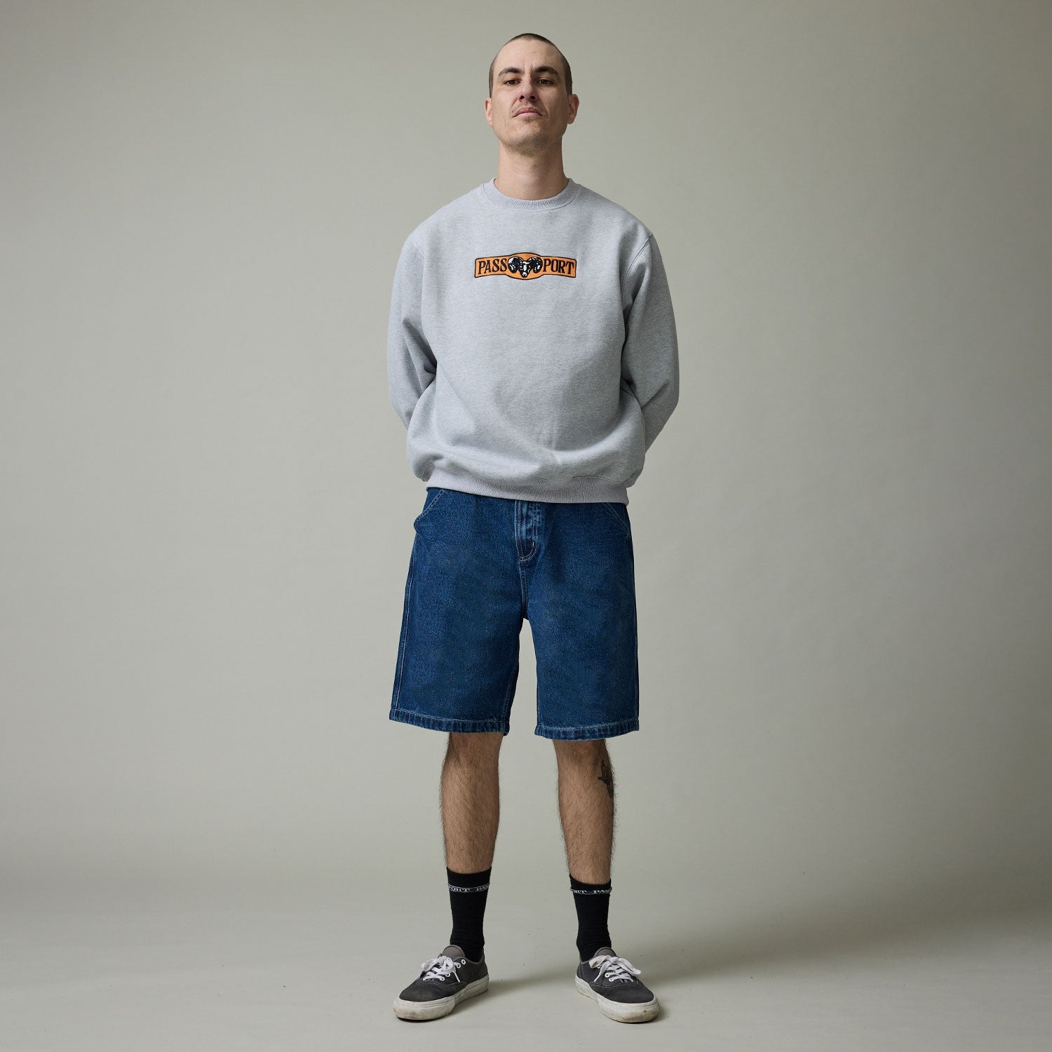Workers Club Short en Jean Denim - Indigo Foncé Délavé
