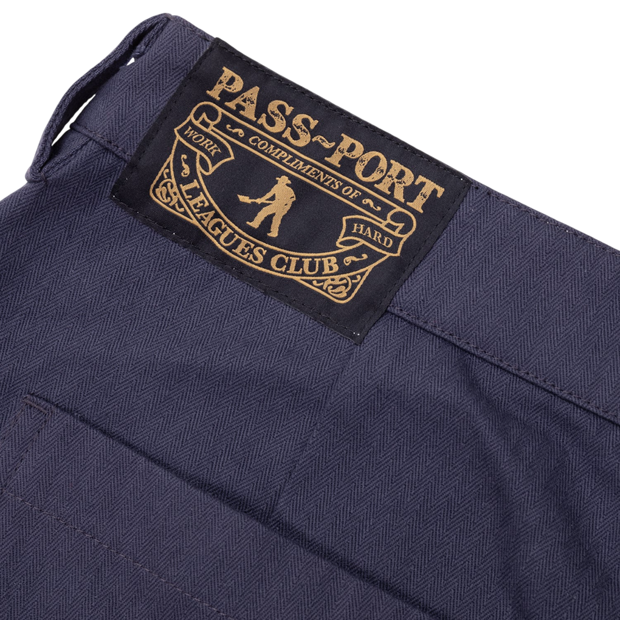 Herringbone Leagues Club Short - Bleu Marine
