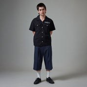 Herringbone Leagues Club Short - Bleu Marine