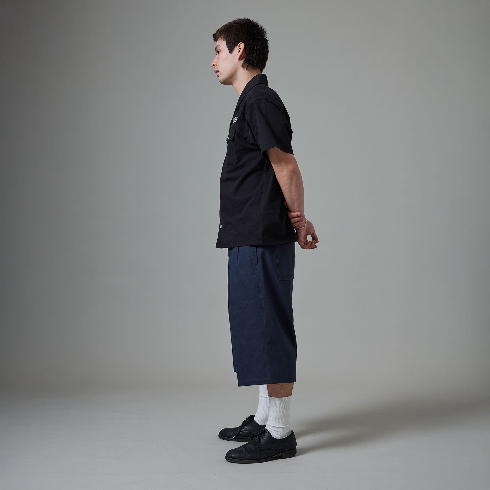 Herringbone Leagues Club Short - Bleu Marine