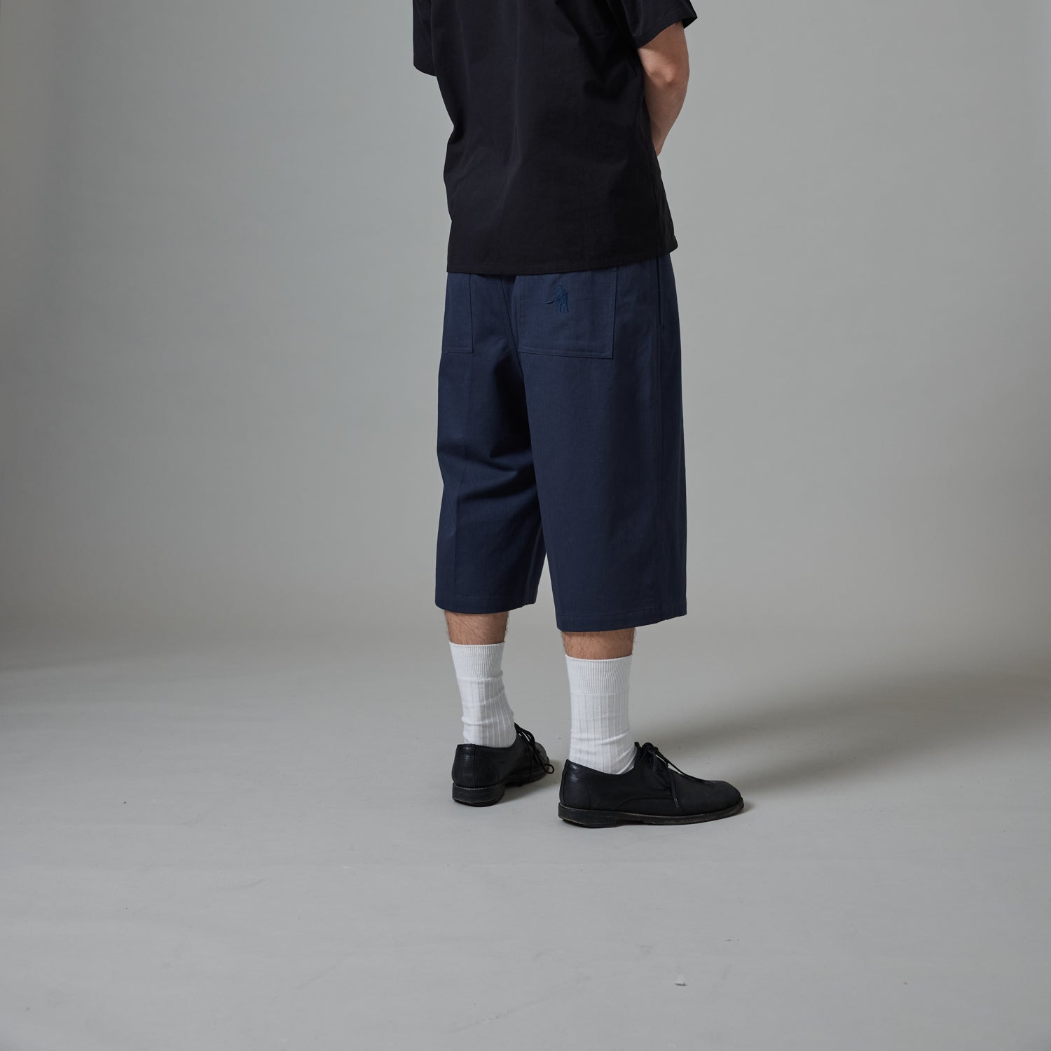 Herringbone Leagues Club Short - Bleu Marine
