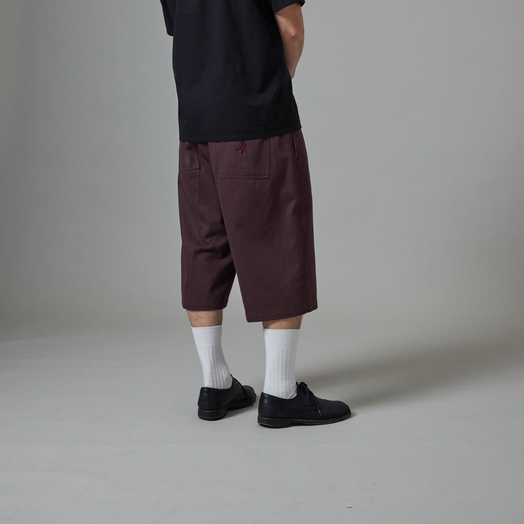 Herringbone Leagues Club Short - Prune Foncée