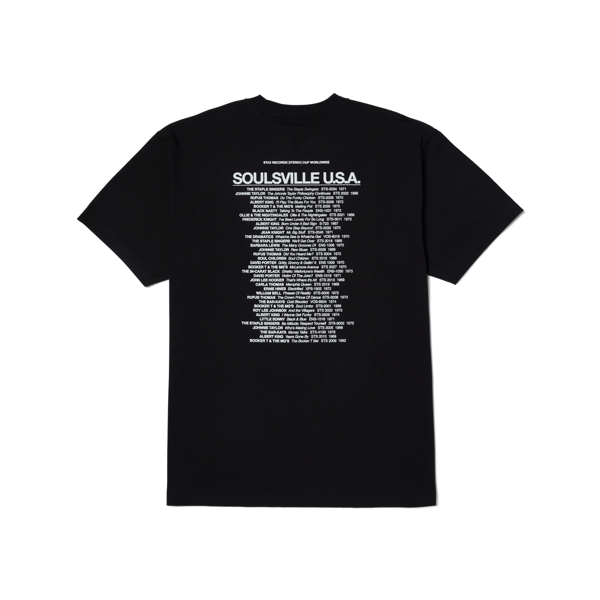 HUF x Stax Soulsville Usa T-Shirt - Noir
