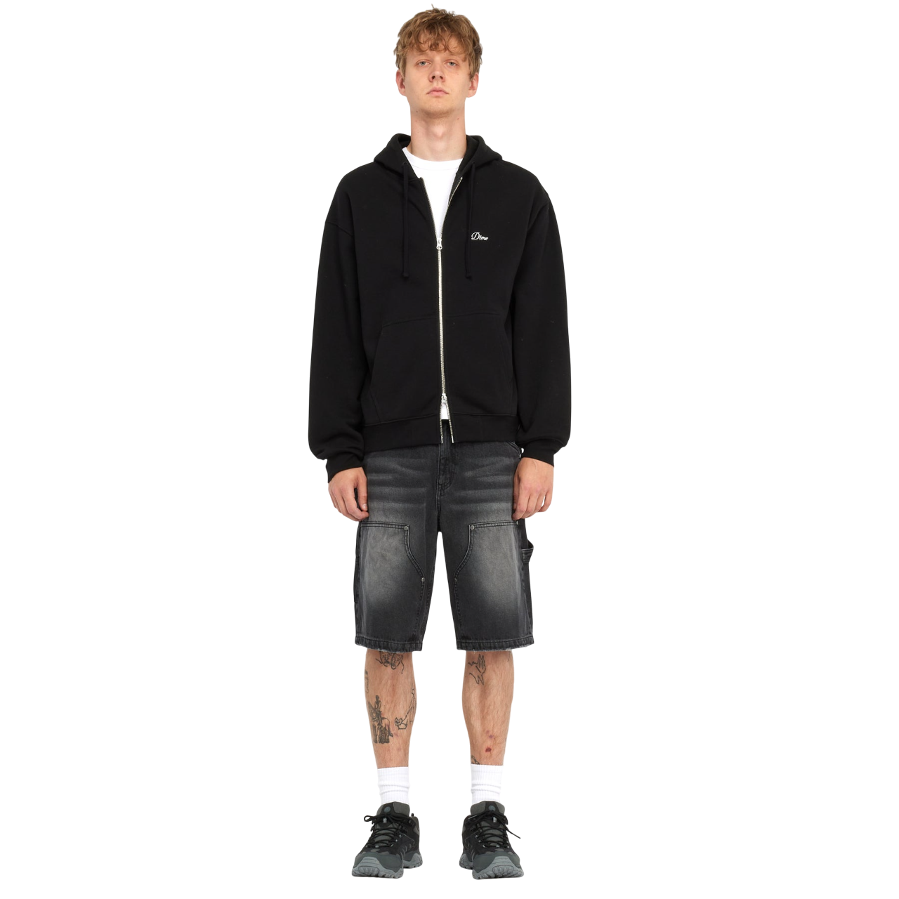 Short en Denim de Charpentier - Noir Sablé
