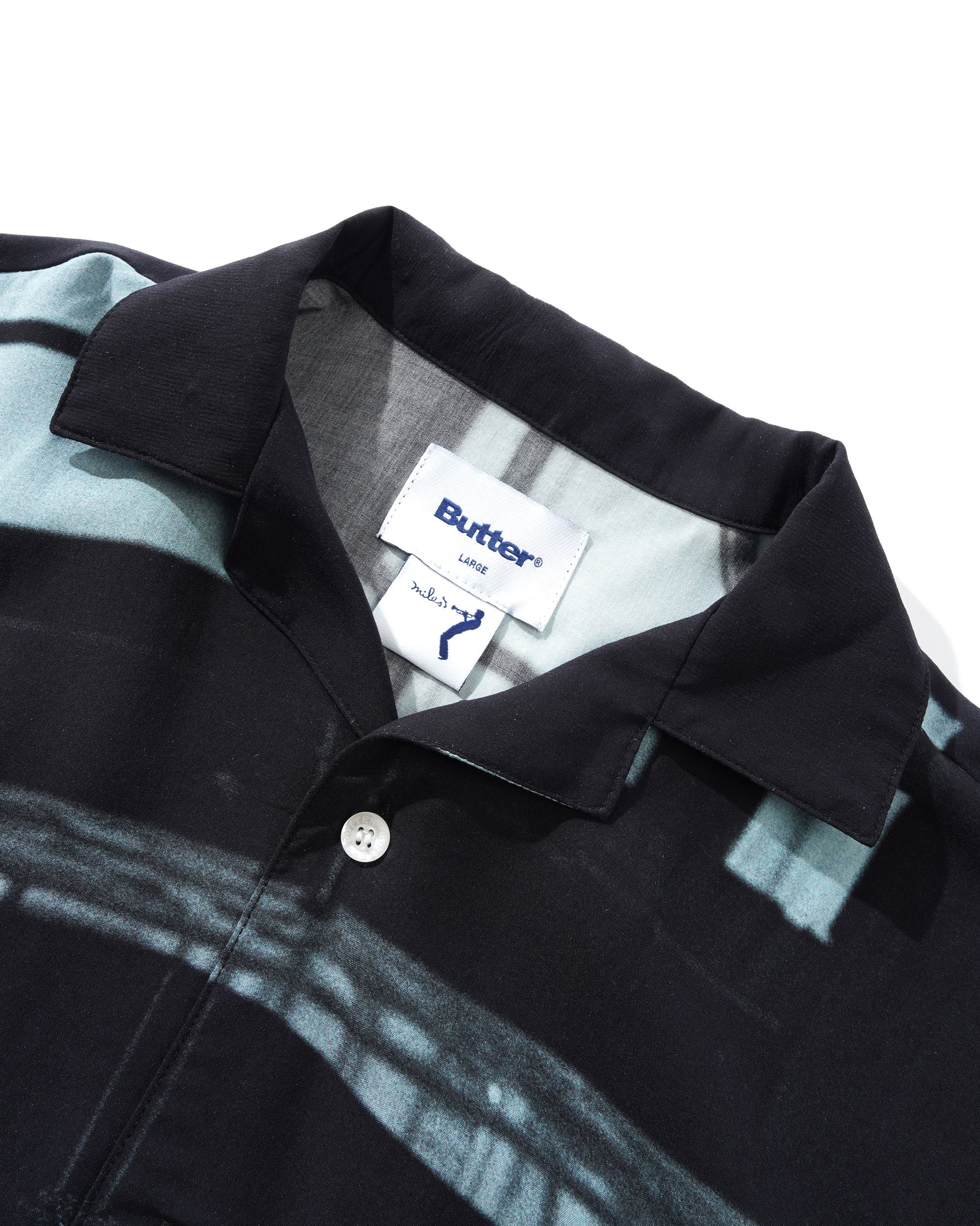 Savoy Chemise Rayon M/C - Noir