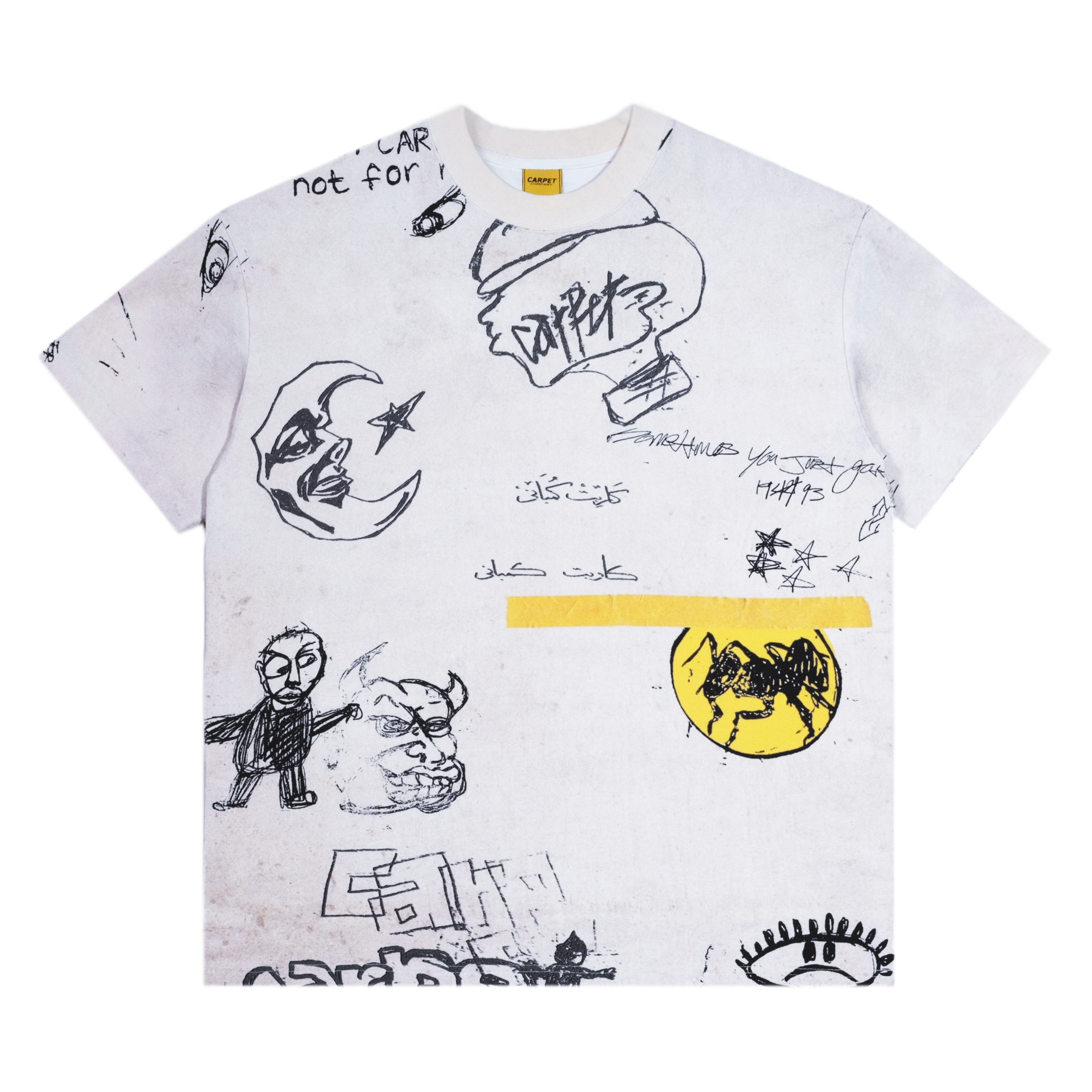Carpet Company Scrapbook Tee - White – Palm Isle Skateshop