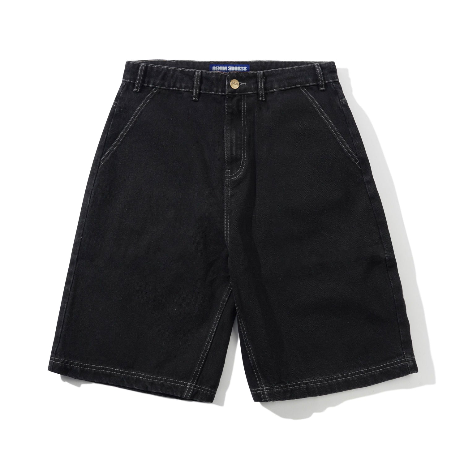 Scribble Short en Denim - Noir Délavé