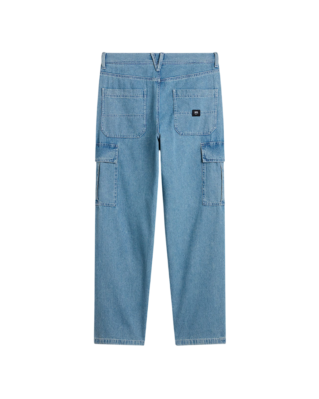 Pantalon Cargo en Denim pour Enfants - Délavé Pierre/Bleu