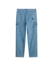 Pantalon Cargo en Denim pour Enfants - Délavé Pierre/Bleu