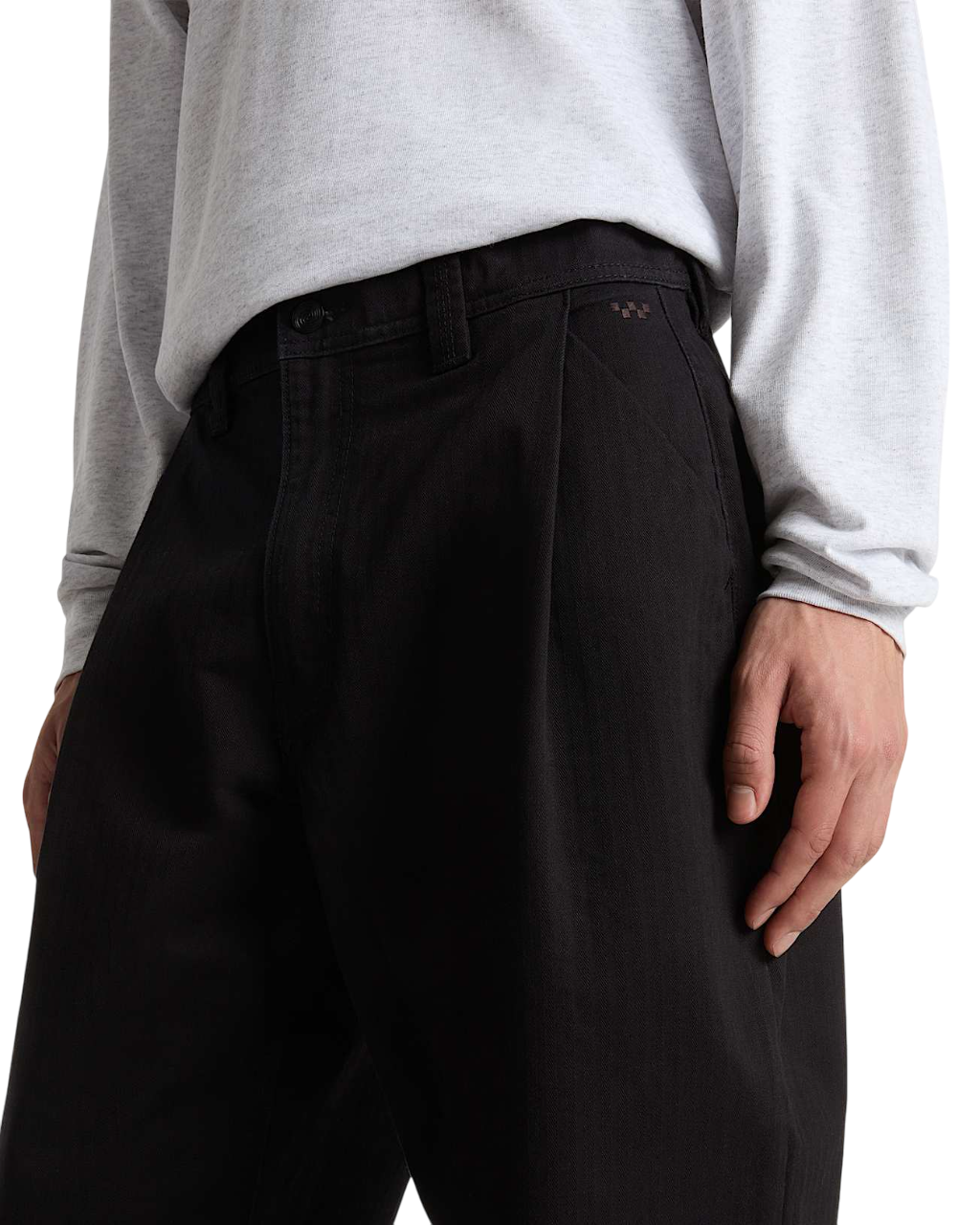 Skate Pantalon Plissé Large - Noir