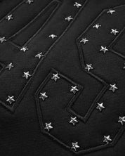 Stars Pullover Hood - Black