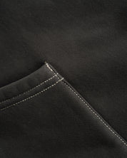 Stencil Sweat à Capuche Teint au Pigment - Noir Délavé