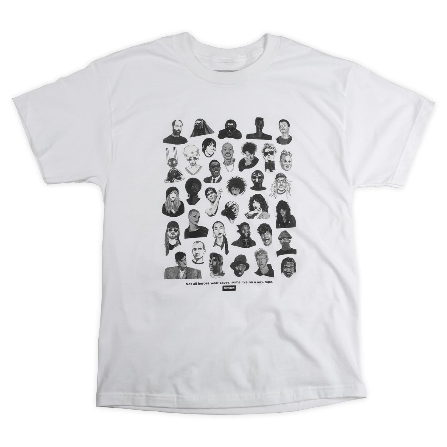 Theories Mixtape Tee - White – Palm Isle Skateshop