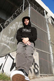 Punchout Varsity Heavyweight Hoodie - Black