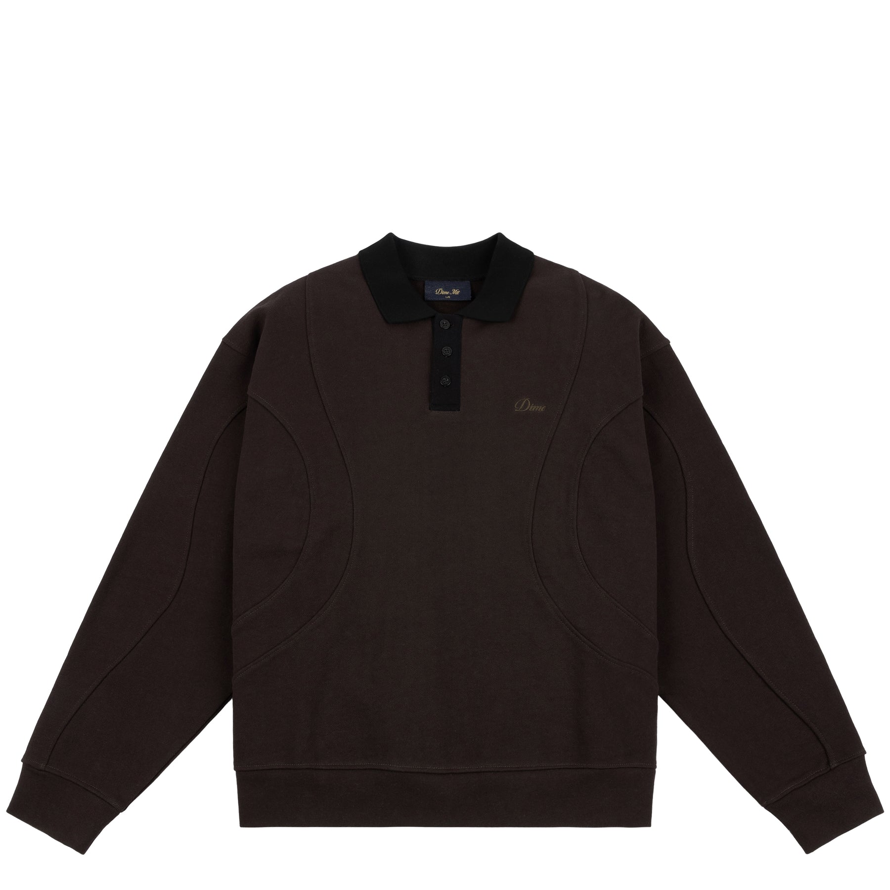 Dime French Terry Rugby - Brown – Palm Isle Skateshop