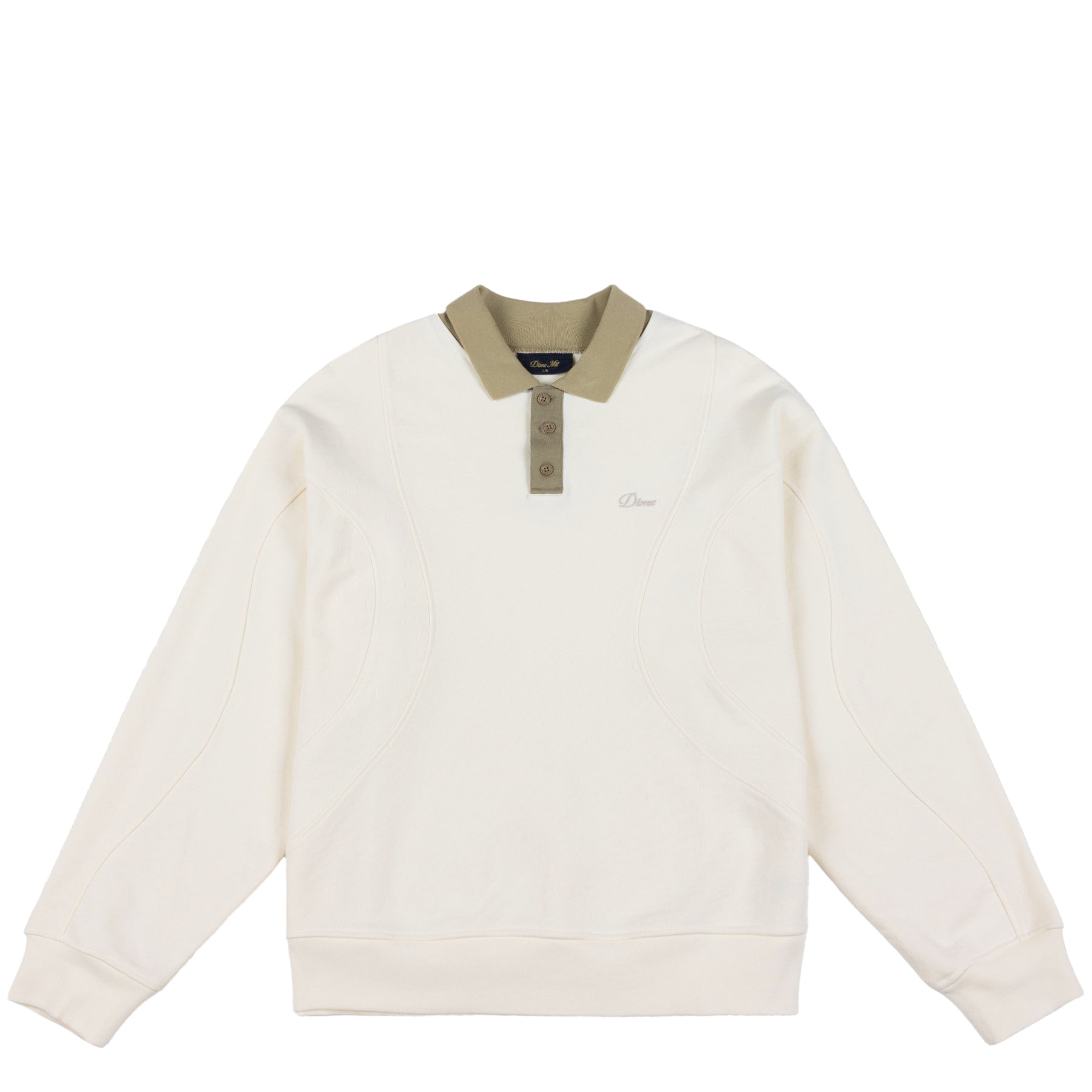 dime mtl 初期 rugby shirt M Dime French Terry Rugby - Cream – Palm Isle Skateshop