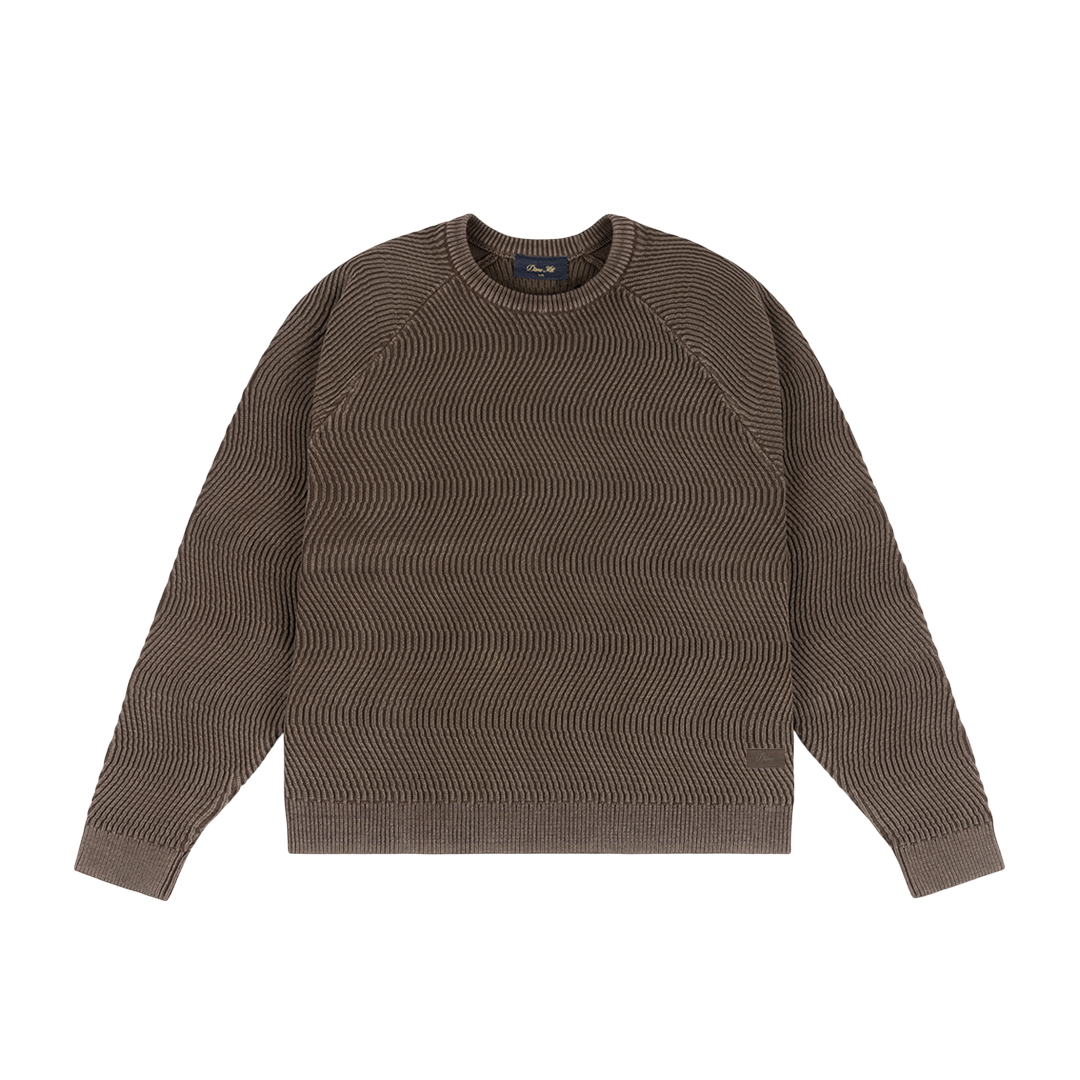 Dime Wave Knit Sweater - Brown – Palm Isle Skateshop