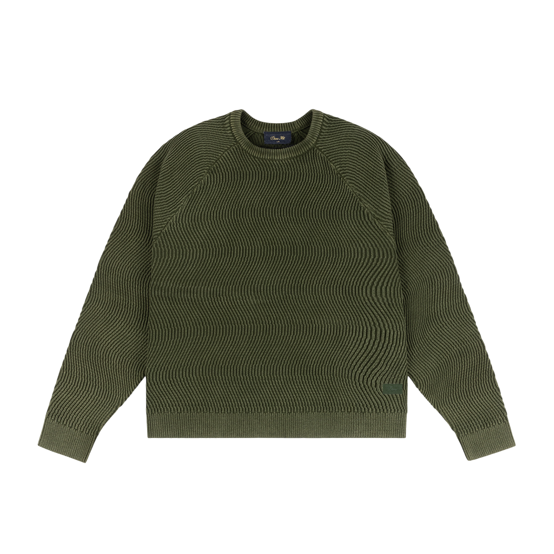 Dime Wave Knit Sweater - Pine – Palm Isle Skateshop