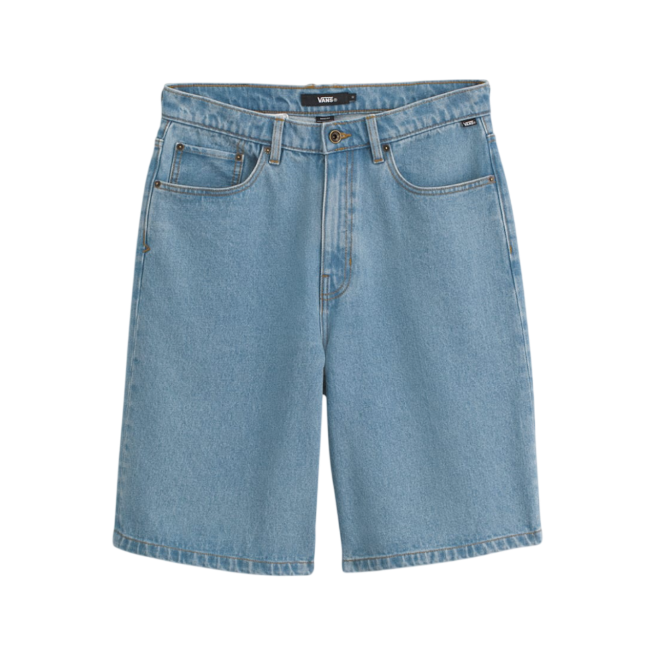Vans Check-5 Baggy Denim Shorts - Stonewash Blue – Palm Isle Skateshop
