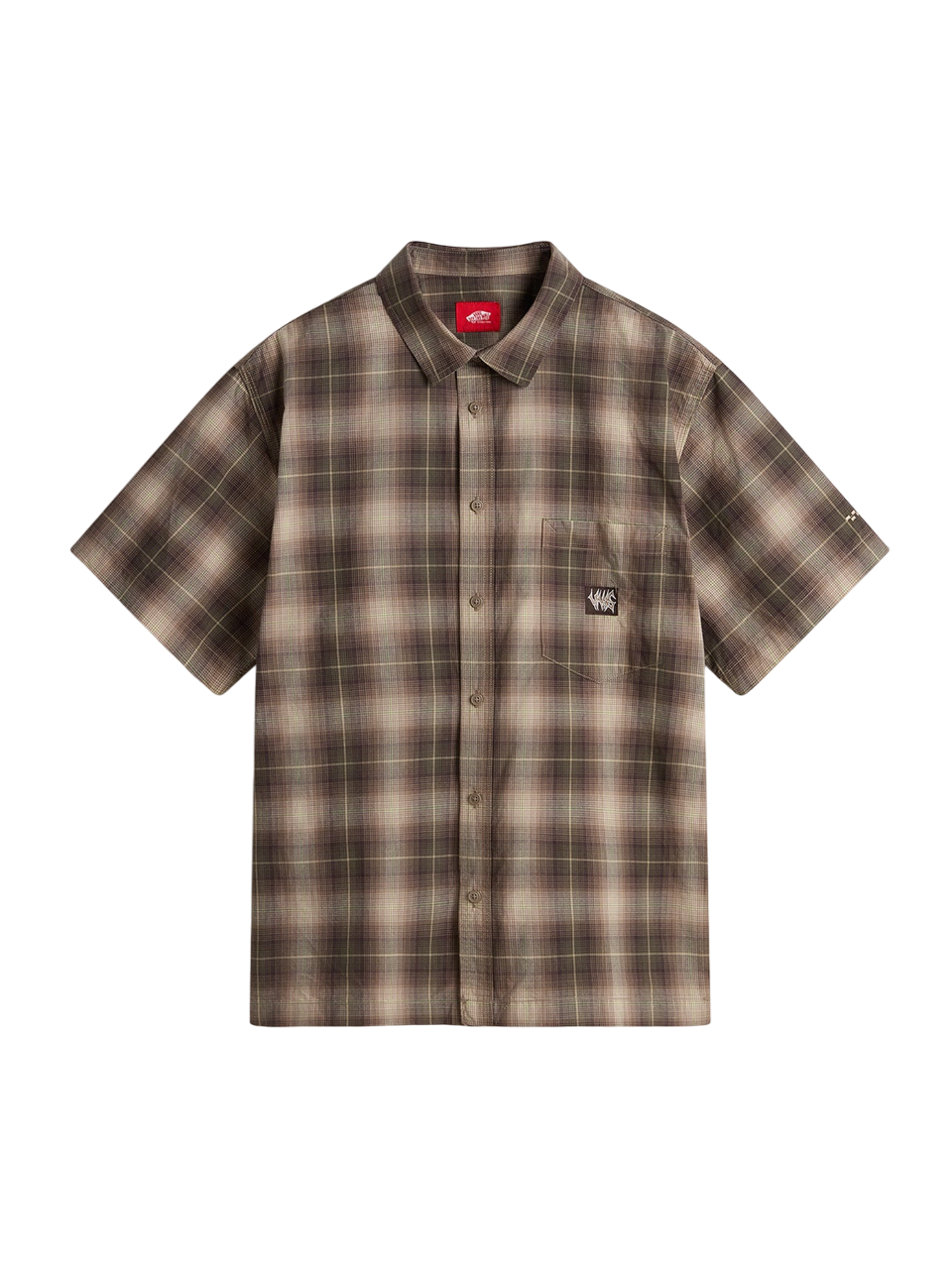 Chemise Tissée à Carreaux Skate M/C - Noyer