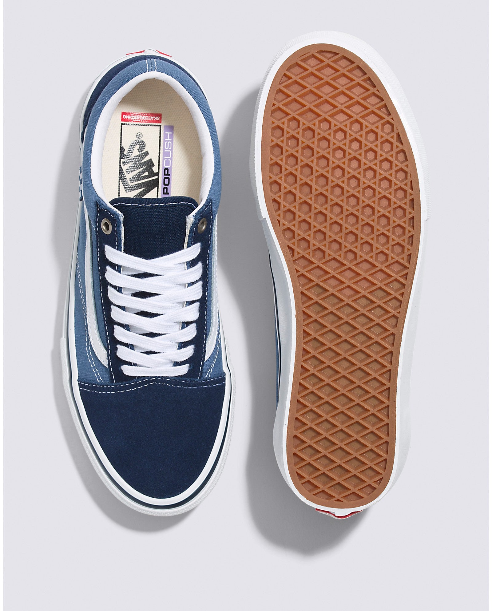 Skate Old Skool - Bleu marine/blanc