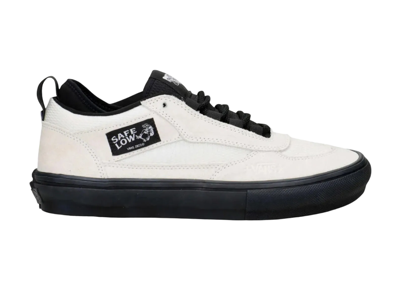 Vans Skate Safe Low Atiba - Bone White/Black – Palm Isle Skateshop