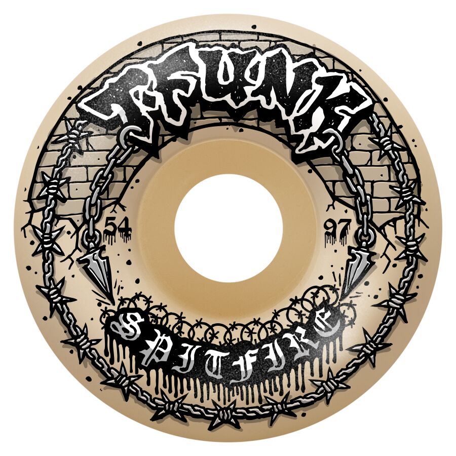 Spitfire Formula Four T-Funk Raw 97D Radial Full - Natural 54mm