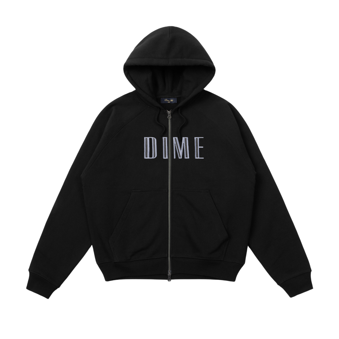 DIME フーディー Dime Blocks Zip Hoodie - Black – Palm Isle Skateshop