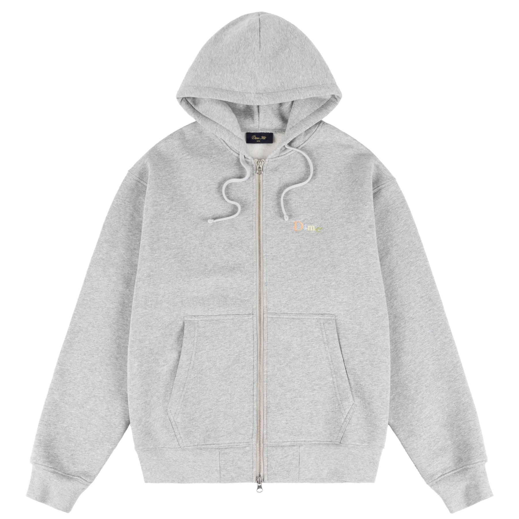 Dime Friends Zip Hoodie - Heather Gray – Palm Isle Skateshop
