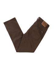 Solver 5 Pocket Slub Pants - Dark Brown