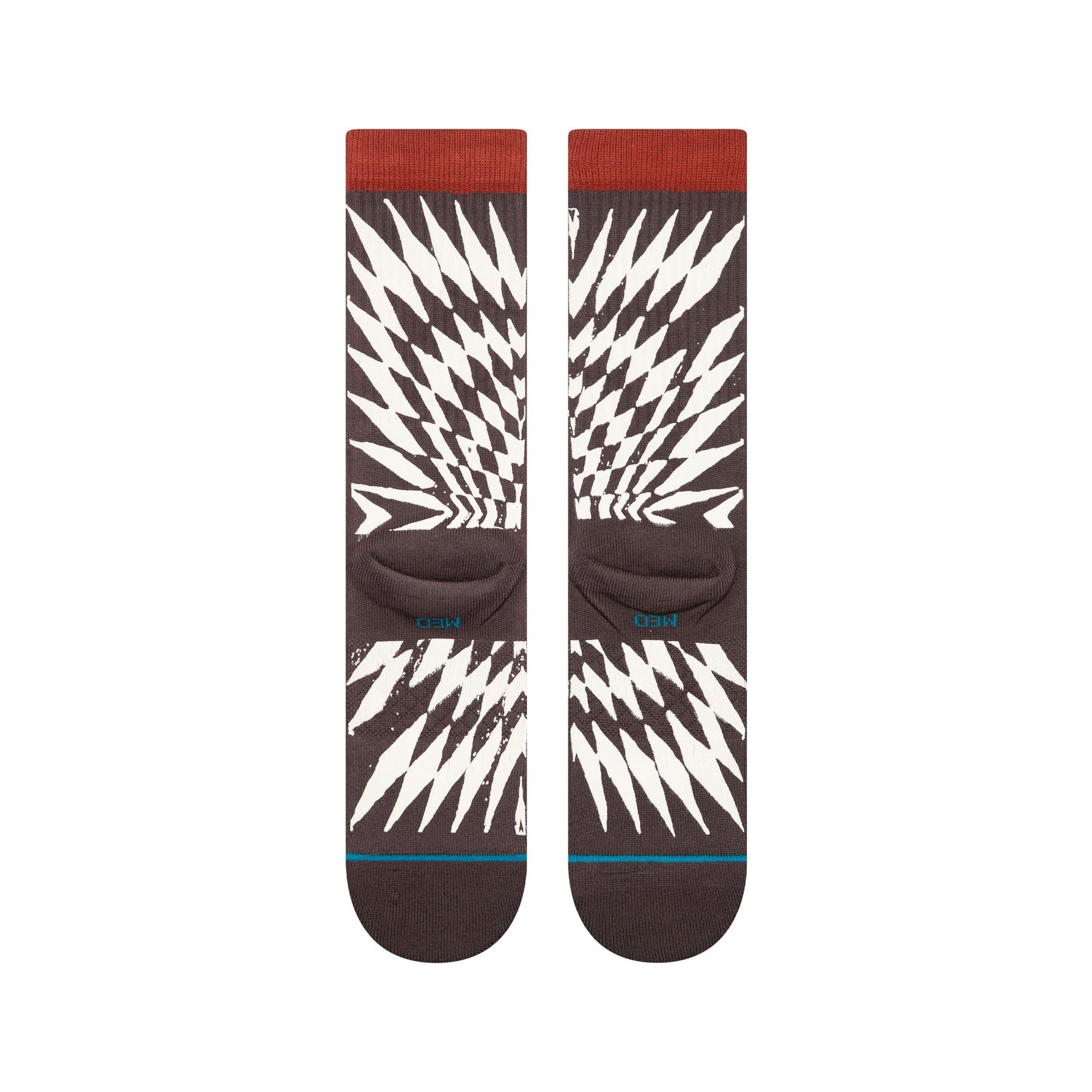 Frackle Crew Socks - Dark Brown