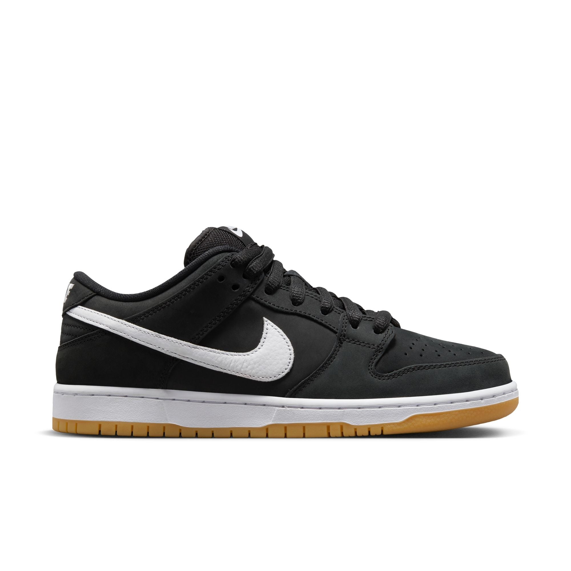 Nike SB Dunk Low Pro Black White Black Gum Light Brown Palm Isle Skateshop