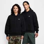 Fleece Pullover Skate Hoodie - Black/White
