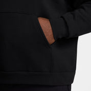 Fleece Pullover Skate Hoodie - Black/White