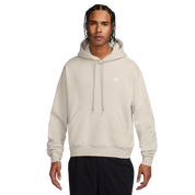 Fleece Pullover Skate Hoodie - LT Orewood Brown/White