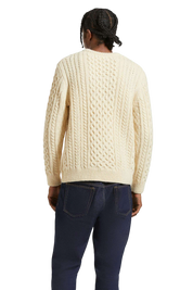 Classic Fisherman Cable Knit Sweater - Oatmeal