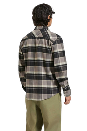 Builders Bowery Stretch Water Resistant L/S Flannel - Black/Charcoal/Beige