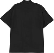 Chemise boutonnée à motif tête de mort - Noir