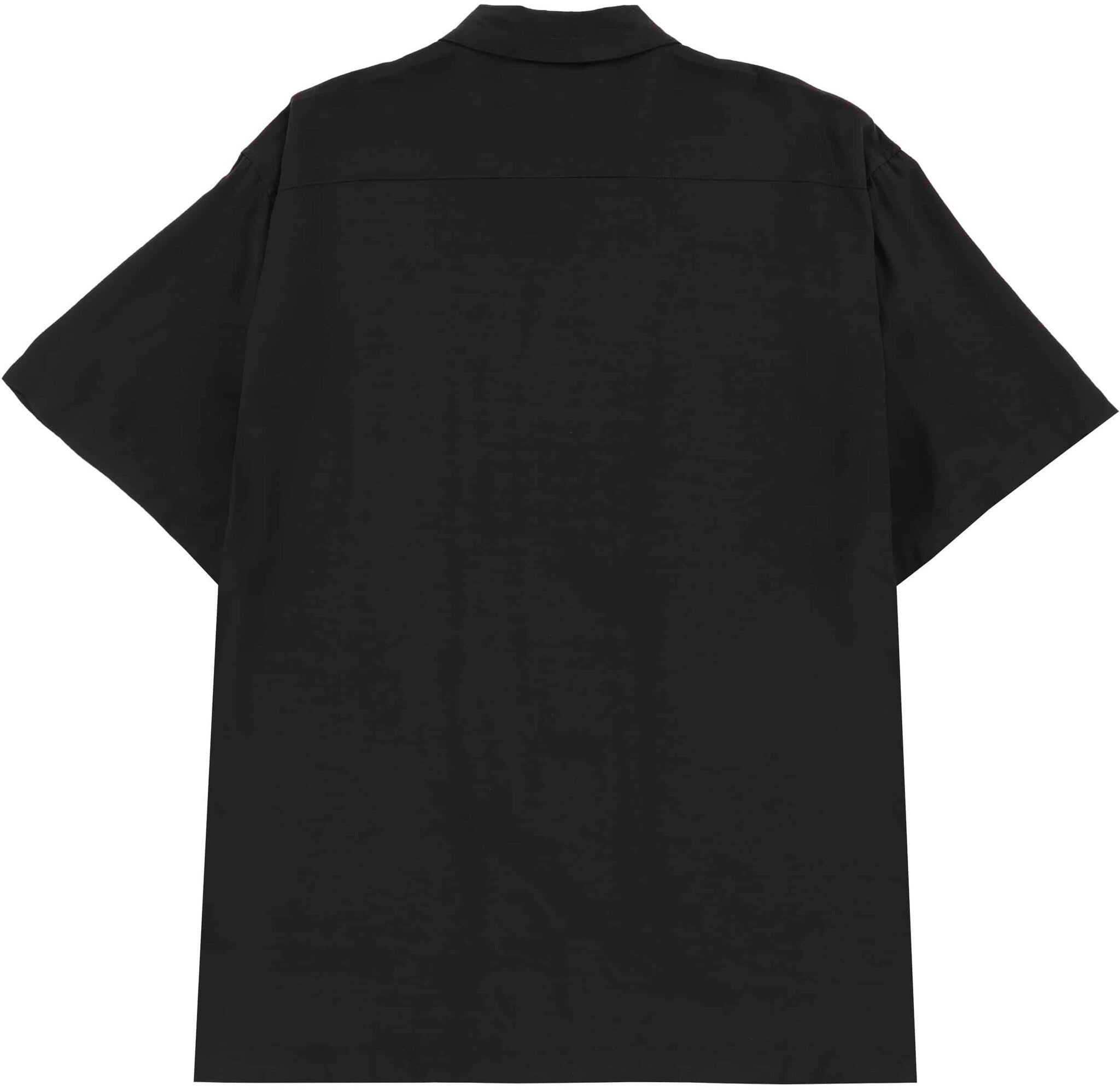 Chemise boutonnée à motif tête de mort - Noir