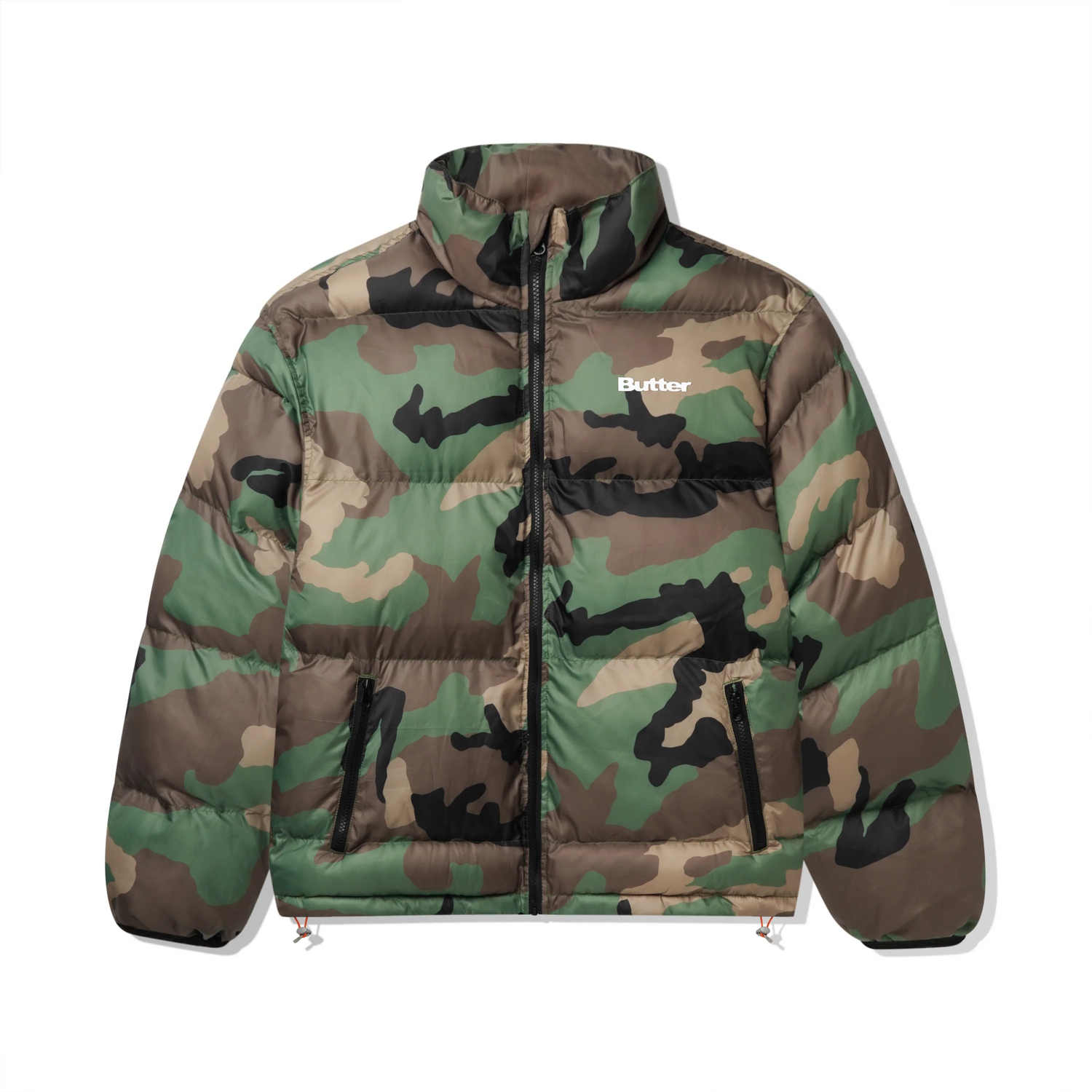 Cropped Camo Bubble Coat Butter Goods Base Puffer Jacket Camo