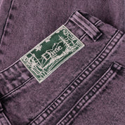 Classic Relaxed Denim Pants - Overdyed Plum