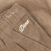 Pantalon plissé en velours côtelé - Marron clair