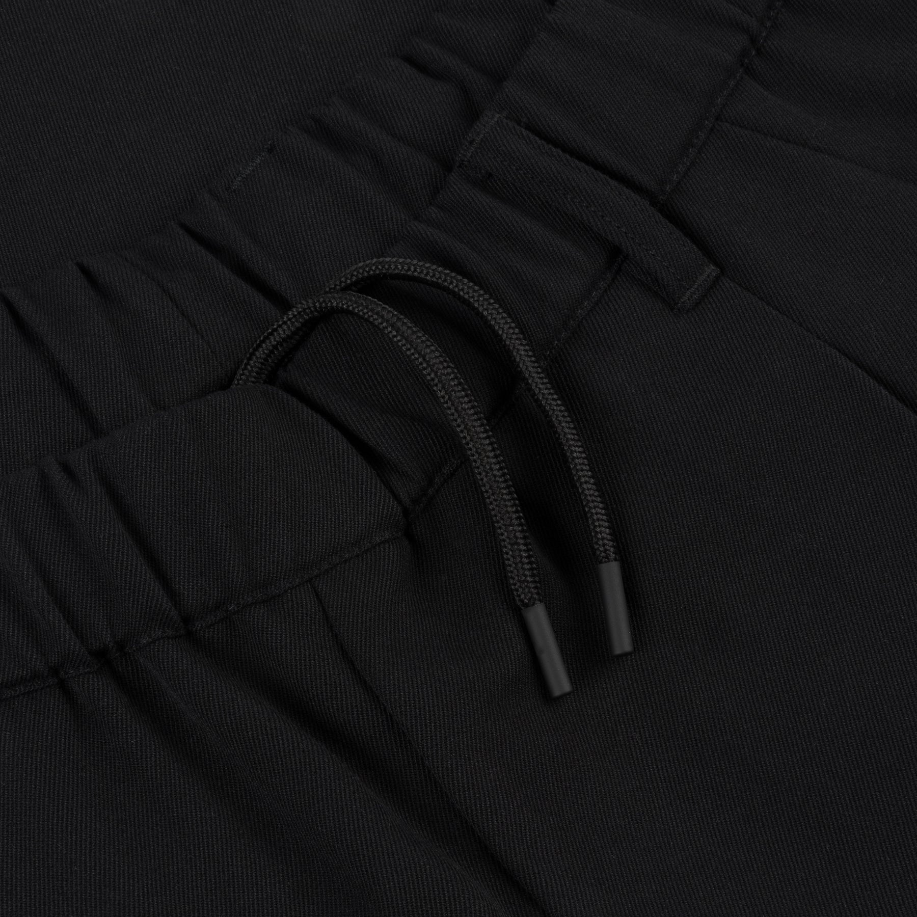 Pantalon plissé en sergé - Noir